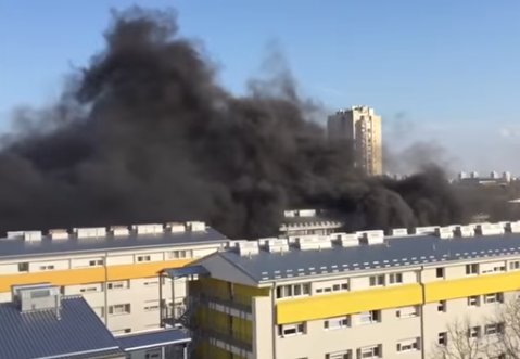 Požar u Studentskom domu u Zagrebu, troje povreðeno VIDEO