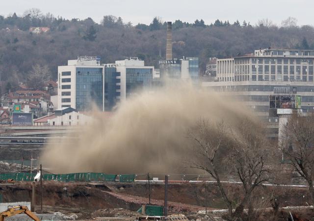 Police destroy device found at Belgrade Waterfront site