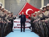Young supporters in old military uniforms greet Turkey's President Recep Tayyip Erdogan in Istanbul (Tanjug/AP, file)