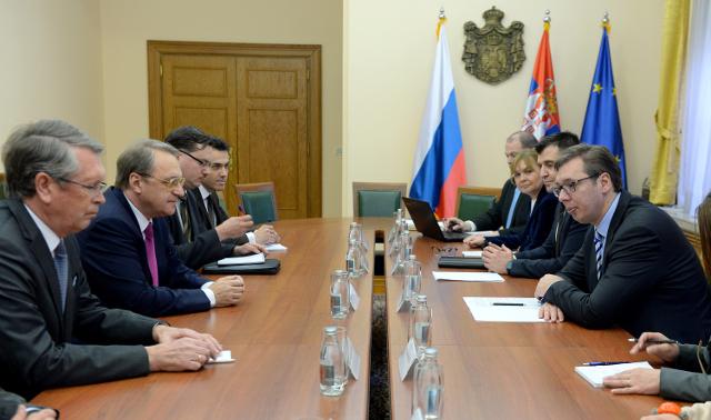 Deputy Russian FM visits Belgrade, received by top officials