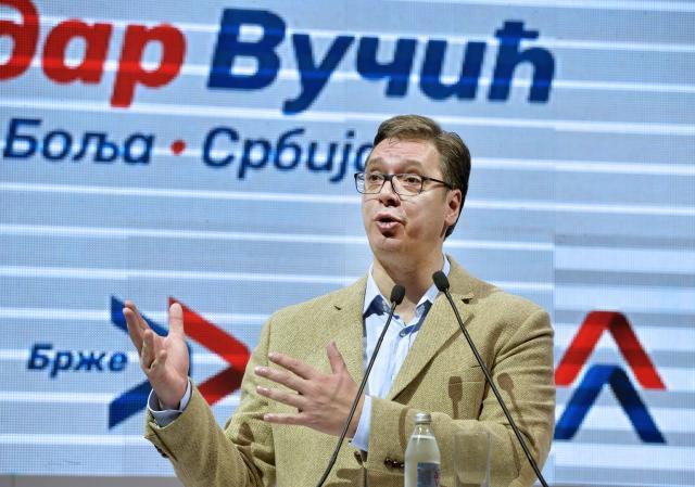Vucic apologizes for campaign slur targeting opponent's wife