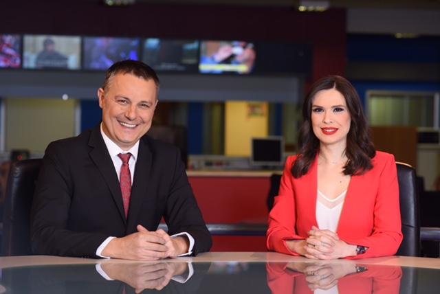 Goran Dimitrijević i Ana Mitić vode Vesti Prve televizije