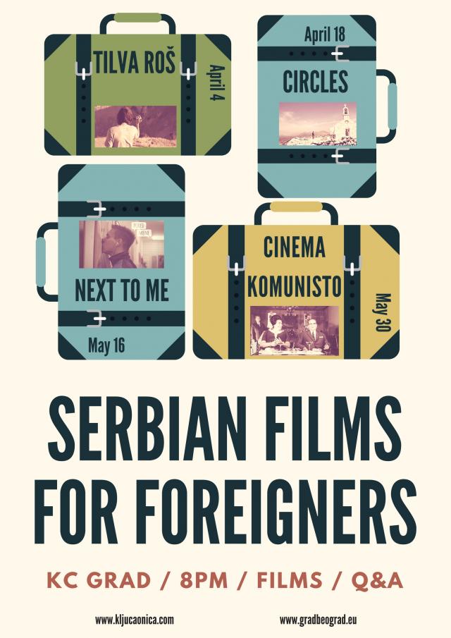 "Srpski filmovi za strance" u KC Gradu