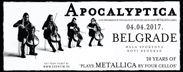 Apocalyptica nastupa u Hali sportova