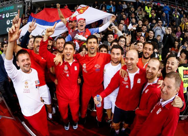 Serbia beat Spain, advance to Davis Cup semis