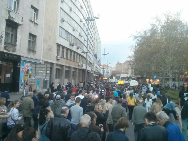 Ipak održan protest u Beogradu