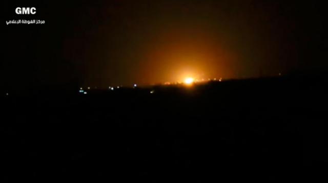 Damask: Eksplozija kod aerodroma, Izrael gaðao skladišta