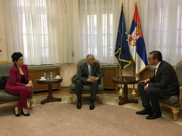 Serbian PM Vucic receives Oliver Ivanovic