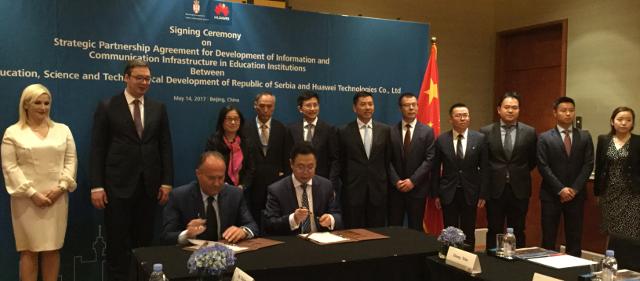 Huawei becomes Serbia's strategic partner in education