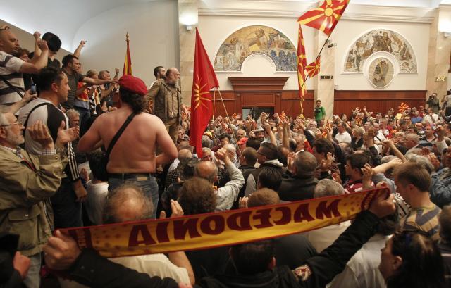 "Serbian intelligence officer was in Macedonian Assembly"