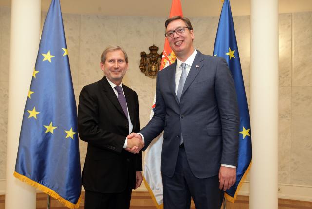 Uoči ceremonije – Vučić sa Hanom: Jasna poruka EU