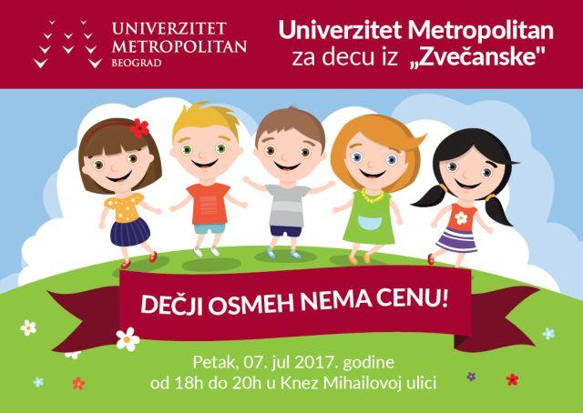 Humanitarna akcija za decu iz Zvečanske – Dečji osmeh nema cenu!