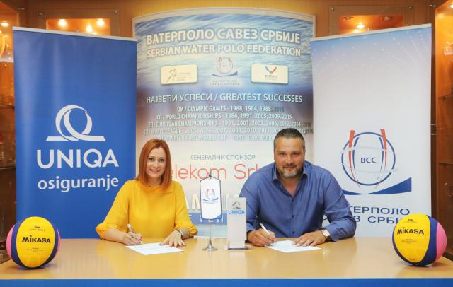 UNIQA osiguranje ponovo uz Vaterpolo savez Srbije