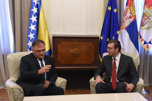 President receives Serb member of Bosnia presidency