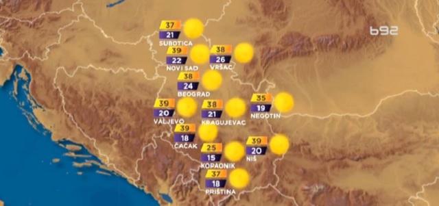 Toplotni talas došao iz Afrike - četvrtak vreo, 41°C VIDEO