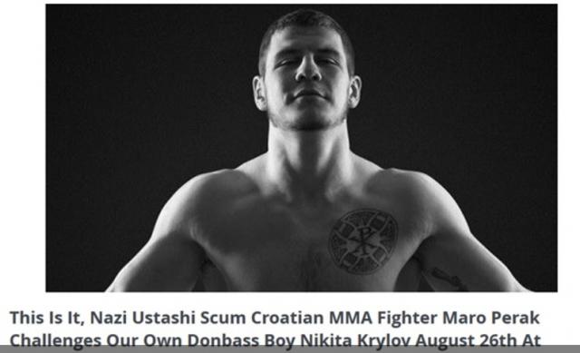 Rusi o hrvatskom MMA borcu: "Naci-ustaša i ðubre"