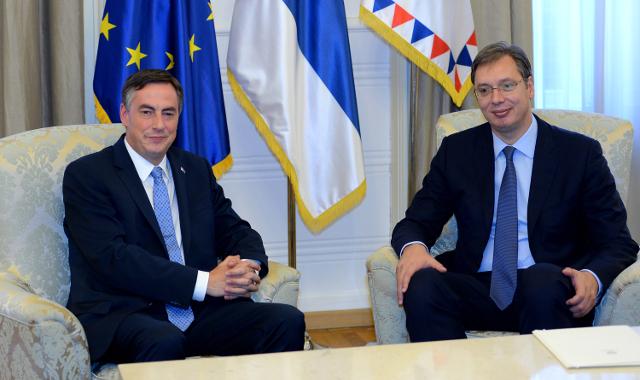 Vucic and McAllister talk "internal dialogue, rule of law"