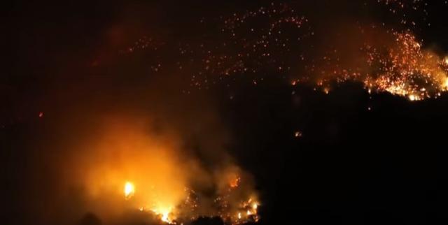CG: Srpski turisti bežali, Poljak zapalio brdo kod Šušnja