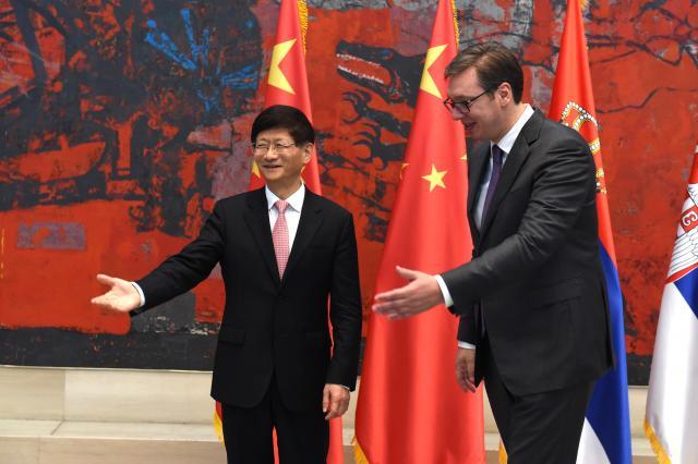 Chinese and Serbian presidents as "political brothers"