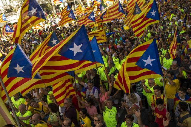 90% of those who turned out vote for Catalan independence