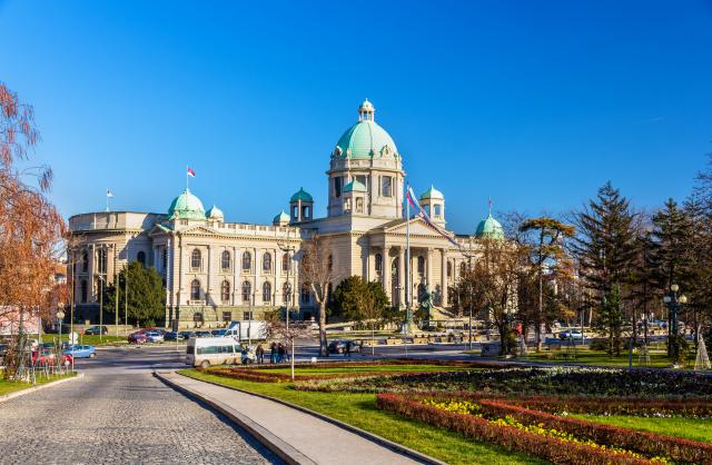 Beograd u bojama srpske zastave – podrška Orlovima