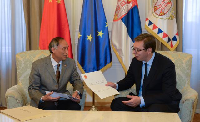 Vucic receives letters from China's leaders