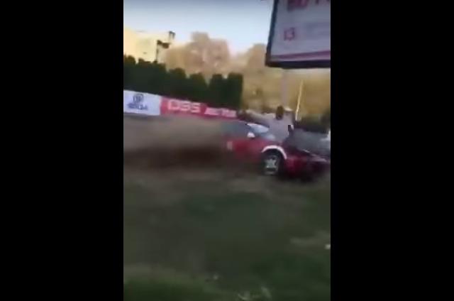 Srpski vozač izleće sa staze i udara direktora trke VIDEO