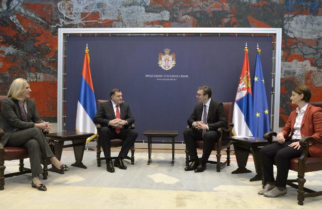 Presidents and PMs of Serbia and RS meeting in Belgrade