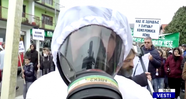 Protest u Kosjeriæu: "Neæemo smeæe iz EU i kancere" VIDEO
