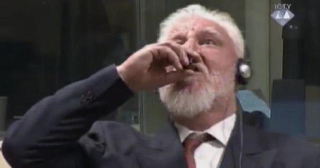 Hag prekinuo prenos, Praljak "popio otrov" u sudnici VIDEO