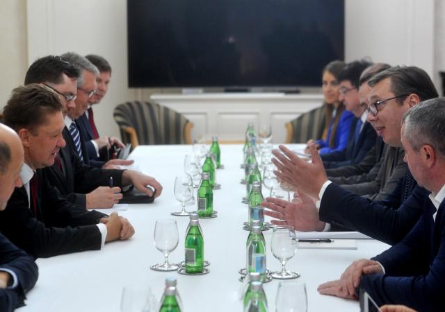 President receives CEO of Russia's energy giant Gazprom
