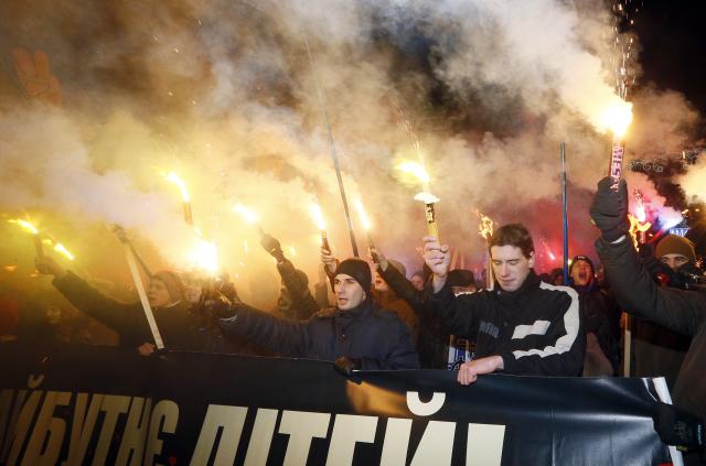 Ekstremisti marširali Kijevom, "Bandera æe doæi i..." FOTO