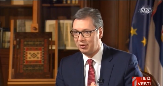 "Only I have the guts to call a spade a spade," says Vucic