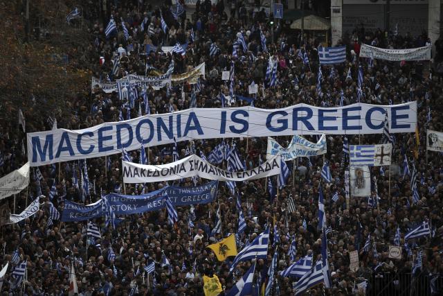 Greeks protest against possible compromise in name dispute