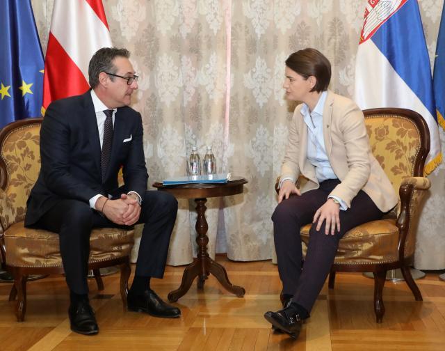 Serbian PM receives Austrian vice-chancellor