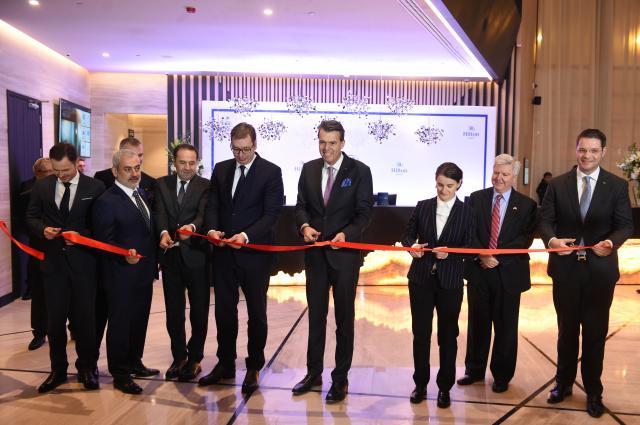 Hilton Belgrade opened in ceremony attended by top officials