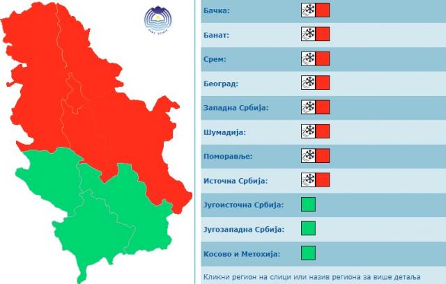 Upozorenje na "opasno vreme" – Srbija u "crvenom"