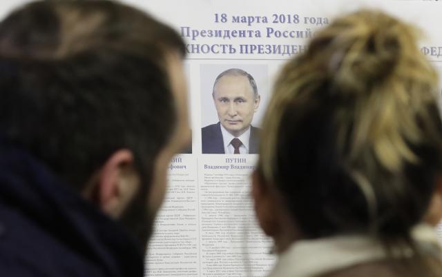 Putin ubedljiv, 76% glasova - lièni rekord