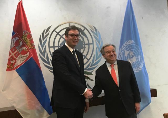 UN: Gutereš zahvalan zbog saradnje Srbije sa UN