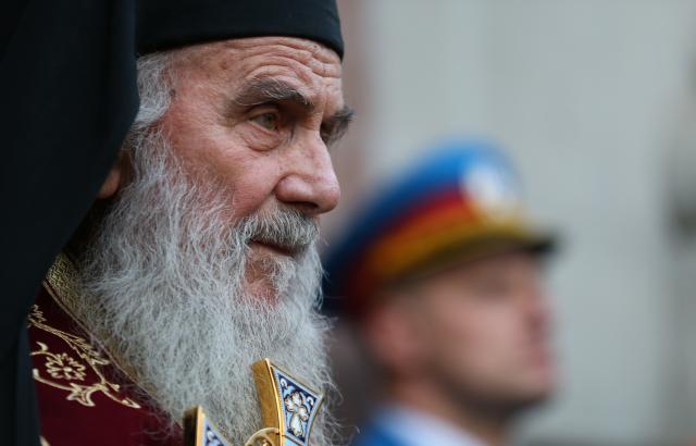 Patrijarh Irinej u Moskvi, prima nagradu