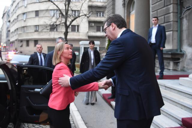 EU on Kosovo arrest of Gulenists, Vucic-Mogherini meeting