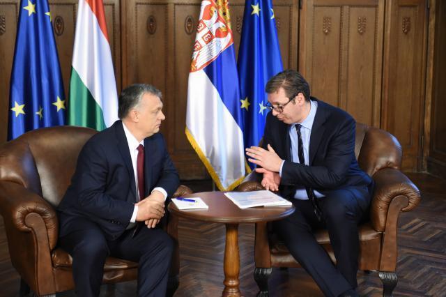 A file photo of a meeting between Viktor Orban and Aleksandar Vucic (Tanjug)