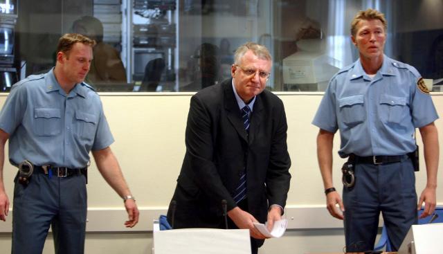 A file photo of Seselj in an ICTY courtroom (Tanjug/AP)