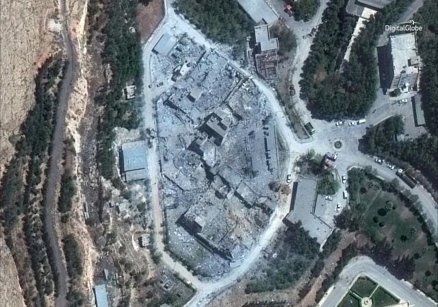 Satelitske fotografije iz Sirije posle udara FOTO