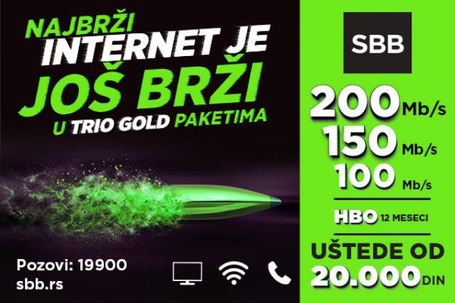 Najbrža internet mreža u Srbiji se ponovo ubrzala