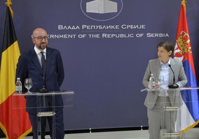 Serbian and Belgian PMs talk bilateral ties, Kosovo, EU bid