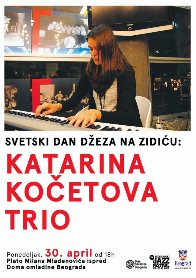 Svetski dan džeza na zidiću: Katarina Kočetova trio