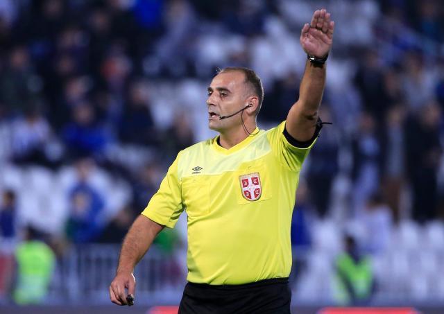 Football referee brought in by police after scandalous match