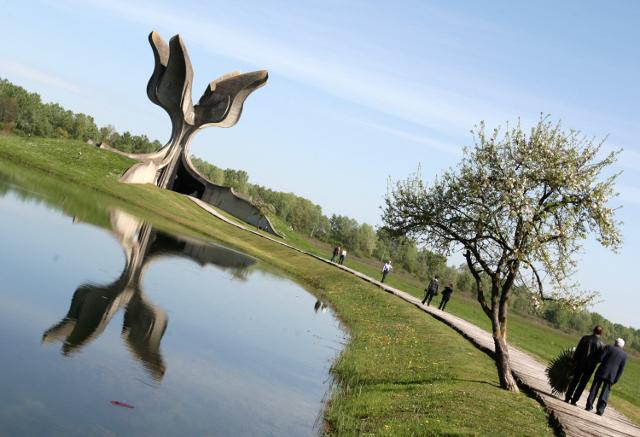 The site of the former Jasenovac death camp on the left bank of the Sava in Croatia (Tanjug, file)