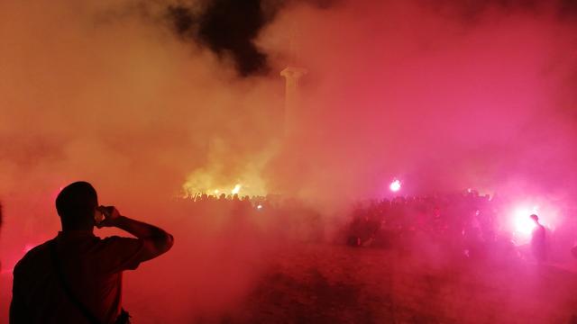 Delije 'zapalile' Knez i Kalemegdan, Borjan vodio navijanje (FOTO/VIDEO)